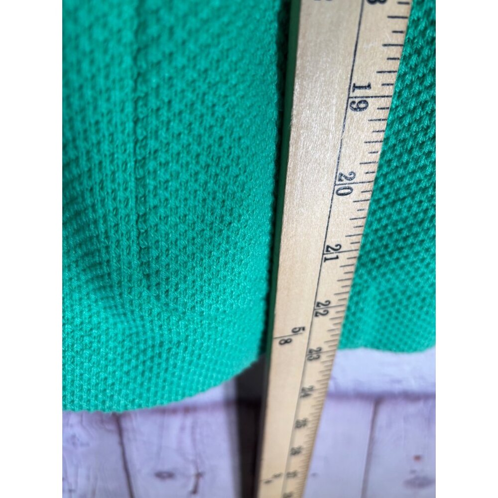 Talbots Womens Textured Green Button-Up Jacket With Pockets Size PL - Picture 6 of 14